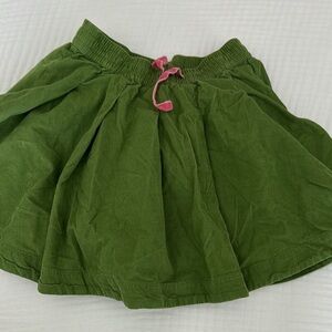 Green Skirt with Pink Accent